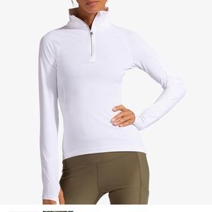 WOMEN'S MOCK ZIP TOP BLOQUV SIZE L